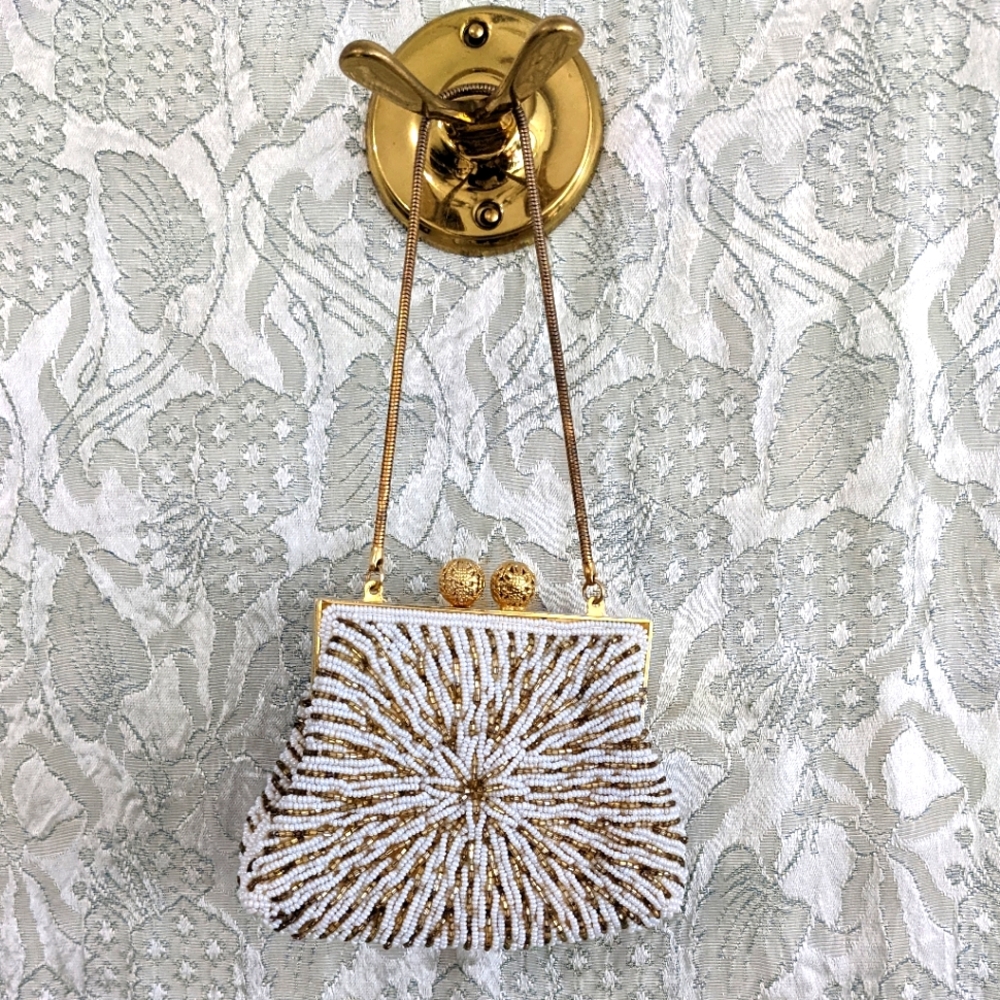 White and Gold Mini Bag